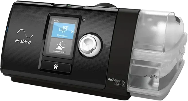 Aparelho de CPAP com umidificador acoplado